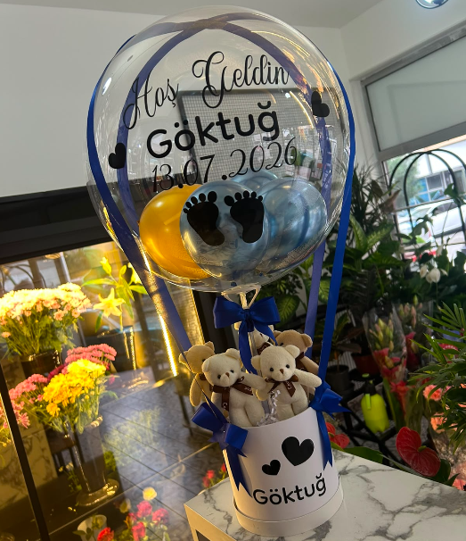 Yeni Doğan Erkek Bebek Balonu